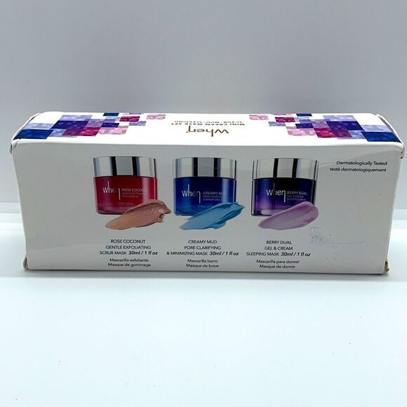 NIB When Beauty Mini Cream Mask Set (3 Masks) - Picture 7 of 7